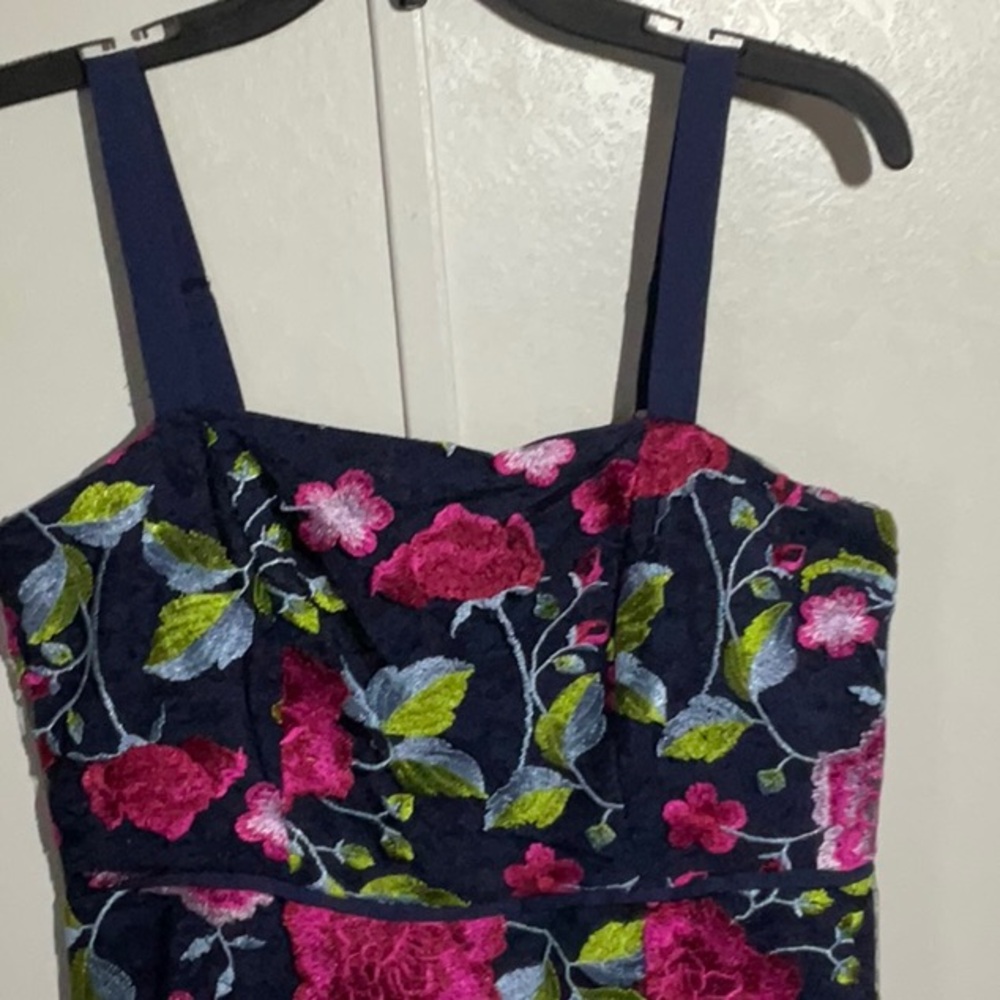 Sam Edelman Navy Dress with Floral Design - Picture 7 of 12